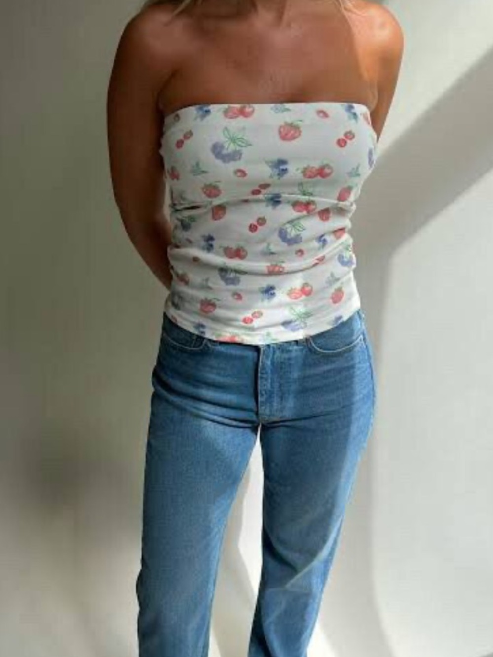 Djerf Avenue Summer Berries Tube Top